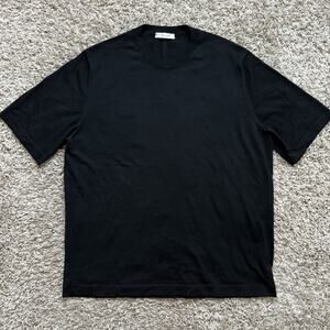 $1130 The Row Dominic Merino Wool Sweater T-Shirt Black Men’s Size M Made Italy